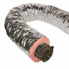 Master Flow 14 in. x 25 ft. Insulated Flexible Duct R8 Silver Jacket