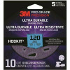 3M Pro Grade Precision 5 In. 120-Grit Ultra Durable Universal Hole Sanding Disc (10-Pack)