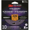 3M Pro Grade Precision 5 In. 220-Grit Ultra Durable Universal Hole Sanding Disc (10-Pack)
