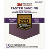 3M Pro Grade Precision 9 In. X 11 In. 220 Grit Fine Faster Sanding Sheets (15-Sheets/Pack)