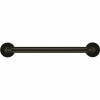 Ponte Giulio Usa 30 In. Contractor Antimicrobial Vinyl Coated Grab Bar In Black