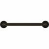 Ponte Giulio Usa 16 In. Contractor Antimicrobial Vinyl Coated Grab Bar In Black