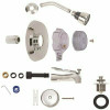 Brasscraft 2-Handle Valve Trim Kit For Mixet In Chrome With Clear Handles (Valve Not Included) - 3569507