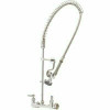 T&S Two-Handle Pull-Down Sprayer Kitchen Faucet With Ceramic Cartridges In Polished Chrome