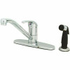 T&S Single-Handle Single Lever Faucet In Polished Chrome With Sidespray