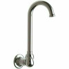 Chicago Faucets 3-1/2 In. Solid Brass Wall Mounted Remote Rigid/Swing Gooseneck Spout With Flow Control