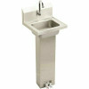 Elkay 16.75 In. Wall Hung Stainless Steel 1-Compartment Handwash Sink With Accessories