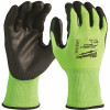 Milwaukee Medium High Visibility Level 3 Cut Resistant Polyurethane Dipped Work Gloves (12-Pack)