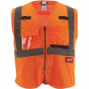 Milwaukee Small/Medium Orange Class 2 Polyester Mesh High Visibility Safety Vest With 9-Pockets