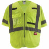 Milwaukee 4X-Large/5X-Large Yellow Class 3 Mesh High Visibility Safety Vest With 9-Pockets And Sleeves
