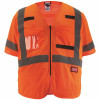 Milwaukee 2X-Large/3X-Large Orange Class 3 Mesh High Visibility Safety Vest With 9-Pockets And Sleeves