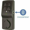 Lockly Secure Plus Matte Black Single-Cylinder Keypad Smart Alarmed Lock Deadbolt With Bluetooth, 3D Fingerprint Sensor