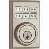 Kwikset Smartcode 909 Contemporary Satin Nickel Single Cylinder Electronic Deadbolt Featuring Smartkey Security