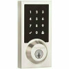 Kwikset Z-Wave Smartcode 916 Touchscreen Contemporary Single Cylinder Satin Nickel Electronic Deadbolt With Smartkey Security