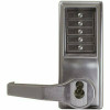 L1000 Series Satin Chrome Finish Pushbutton Lockset Entry Door Lever - 316129283