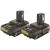 Ryobi One+ 18V Lithium-Ion 2.0 Ah Compact Battery (2-Pack)