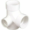 NIBCO 3 in. x 3 in. x 3 in. x 2 in. PVC All-Hub Sanitary Tee