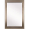 Home Decorators Collection 24 In. W X 35 In. H Framed Rectangular Anti-Fog Bathroom Vanity Mirror In Modern Nickel