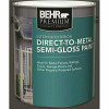 Behr Premium 1 Gal. Black Semi-Gloss Direct To Metal Interior/Exterior Paint