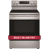 30 In. 6.3 Cu. Ft. Smart Wi-Fi Enabled Fan Convection Electric Range Oven With Airfry And Easyclean In. Stainless Steel