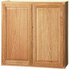 Hampton Bay Hampton Assembled 36X36X12 in. Wall Kitchen Cabinet In Medium Oak