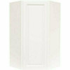 Hampton Bay Hampton Assembled 24X42X12 in. Diagonal Corner Wall Kitchen Cabinet In Satin White