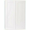 Hampton Bay Shaker Satin White Stock Assembled Wall Kitchen Cabinet (30 in. X 42 in. X 12 In.)