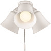 Hampton Bay Williamson 3 Light Matte White Universal Led Ceiling Fan Shades Light Kit