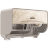 Coreless Standard Roll Toilet Paper Dispenser 2 Roll Horizontal (58742), Warm Marble Design Faceplate; 1 / Case