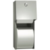 Surface Mounted Twin Hide-A-Roll Toilet Paper Dispenser