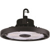 1 ft. 250-Watt Equivalent 100-Watt Integrated LED Dimmable Black Round UFO High Bay Light Fixture CCT & Lumen Selectable