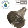 Niagara Conservation Earth Luxe 3-Spray 3.35 in. Fixed Round 1.75 GPM Showerhead in Brushed Nickel (24-Pack)