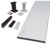 Peak Aluminum Railing Aluminum Deck Railing 6 in. Clear Glass Panel Kit