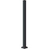 Peak Aluminum Railing 2 in. x 42 in. Black Aluminum Deck Railing Stair Post