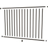 PEAK Aquatine 1/2 in. x 72 in. x 4 ft. Black Aluminum Pool Fence Rail and Picket Kit