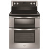 Whirlpool 6.7 cu. ft. Double Oven Electric Range with True Convection in Stainless Steel