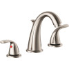 Raleigh 8 in. Widespread Double-Handle High-Arc Bathroom Faucet in Brushed Nickel with Quick Install Pop-Up