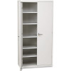 HON COMPANY ASSEMBLED STORAGE CABINET, 36W X 18-1/4D X 71-3/4H, LIGHT GRAY