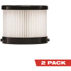 Milwaukee HEPA Dry Replacement Filters (2-Pack)