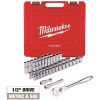 Milwaukee 1/2 in. Drive SAE/Metric Ratchet and Socket Mechanics Tool Set (47-Piece)