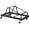 240 lb. Weight Capacity Black Steel Dolly for Compact Stack Chairs