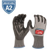 Milwaukee Large High Dexterity Cut 2 Resistant Polyurethane Dipped Work Gloves