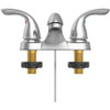 Seasons Premier Lead-Free 4 in. Centerset 2-Handle Bathroom Faucet with Brass Pop-Up in PVD Brushed Nickel