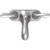 Seasons Premier Lead-Free 4 in. Centerset 2-Handle Bathroom Faucet with Brass Pop-Up in PVD Brushed Nickel