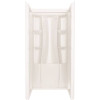 Delta Classic 500 36 in. W x 73.25 in. H x 36 in. D 3-Piece Direct-to-Stud Alcove Shower Surrounds in High Gloss White