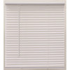 Champion Pre-Cut 52 in. W x 64 in. L Alabaster Cordless Light Filtering Vinyl Mini Blind with 1 in. Slats