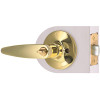 Straight Privacy Door Lever 2-3/8" and 2-3/4" Backset Grade 3 Bright Brass