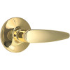 Straight Passage Door Lever 2-3/8" and 2-3/4" Backset Grade 3 Bright Brass