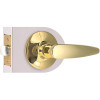 Straight Passage Door Lever 2-3/8" and 2-3/4" Backset Grade 3 Bright Brass