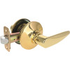 Straight Passage Door Lever 2-3/8" and 2-3/4" Backset Grade 3 Bright Brass